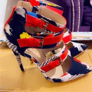 Akira heels beautiful multicolored